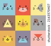Set Of Various Avatars Of Cat...