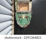 Ship loading up at a grain elevator on Lake Superior