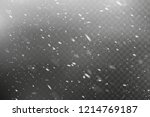 Falling Christmas snow. Snowstorm and blizzard. Snowflakes isolated on transparent background.