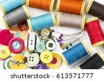sewing thread | Shutterstock . vector #613571777