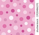Tossed Abstract Pink Polka Dots ...