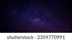 Small photo of Panorama Milky way star on dark night.Deep sky on Universe. with noise and grain.Photo by long exposure and select white balance.