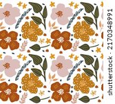 boho floral seamless pattern.... | Shutterstock .eps vector #2170348991