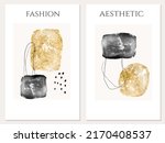 abstract minimal gold and black ... | Shutterstock .eps vector #2170408537