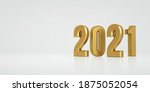 2021 is the year of the silver... | Shutterstock . vector #1875052054