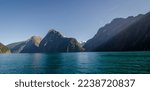 Small photo of World famlous Fiord of Milford Sound in South Island of New Zealand. This Fiord is located in Fiordland National park.