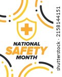 national safety month in june.... | Shutterstock .eps vector #2158144151