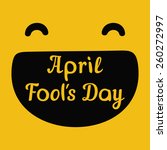 april fools day design with text | Shutterstock .eps vector #260272997