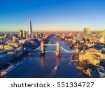 Aerial Cityscape View Of London ...
