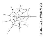 spider web vector icon. spider... | Shutterstock .eps vector #1918974584