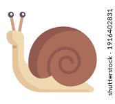 Cute Snail Cartoon Character...