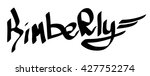 kimberly female name street art ... | Shutterstock .eps vector #427752274