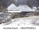  Snowy Landscape And Thatched...