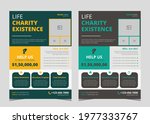 charity flyer template. charity ... | Shutterstock .eps vector #1977333767