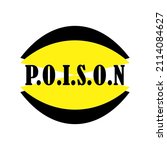 elegant poison text vector ... | Shutterstock .eps vector #2114084627