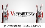 23 may celebrate Victoria day in Canada poster background