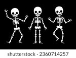funny cartoon dancing skeleton  ...