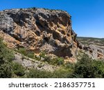 Small photo of a limestone outcrop, gorge and rock formation from the eocene period