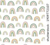 kids seamless pattern with hand ... | Shutterstock .eps vector #1909772107