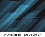 abstract blue geometric pattern ... | Shutterstock .eps vector #1389589817