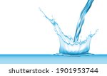 realistic vector of pour drink... | Shutterstock .eps vector #1901953744