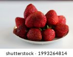 Large Red Strawberries On A...
