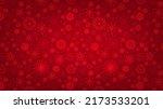 snowy red background. christmas ... | Shutterstock .eps vector #2173533201