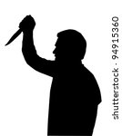 Horror Silhouette Of Man With Knife Free Stock Photo - Public Domain ...