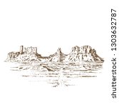 Grand Canyon Usa. Engraving