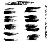 set of hand drawn grunge brush... | Shutterstock .eps vector #274046234