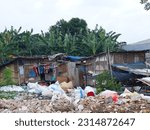 Small photo of JAKARTA, INDONESIA - MARCH 16, 2023 : scavenger house in jakarta city