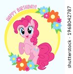 Pinkie Pie Happy Birthday Card  ...