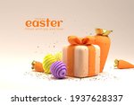 3d easter design. spring... | Shutterstock .eps vector #1937628337