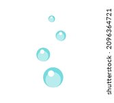 underwater floating bubbles... | Shutterstock .eps vector #2096364721