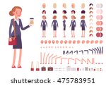 businesswoman character... | Shutterstock .eps vector #475783951