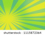 green yellow pop art background.... | Shutterstock .eps vector #1115872364