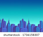 night modern city with... | Shutterstock .eps vector #1736158307