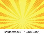 retro comic yellow background... | Shutterstock .eps vector #423013354