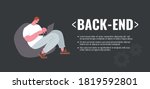 back end developer vector... | Shutterstock .eps vector #1819592801
