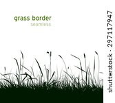 Seamless Field Grass Border....