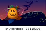 helloween dark card with... | Shutterstock .eps vector #39115309