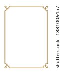 luxury diploma frame template... | Shutterstock . vector #1881006457