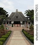 Small photo of Indonesia, Surabaya, West Java - December 19, 2020 : The former museum Mpu Tantular which is now the library building of the Indonesian Bank