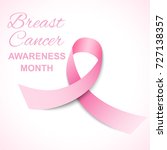 breast cancer awareness. pink... | Shutterstock .eps vector #727138357