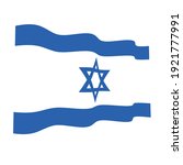 waving flag of israel   flag... | Shutterstock .eps vector #1921777991