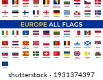 europe all flags vector  ... | Shutterstock .eps vector #1931374397
