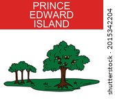 prince edward island symbol... | Shutterstock .eps vector #2015342204