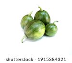 small watermelon isolated on white background