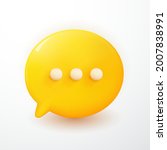 modern 3d minimal yellow chat... | Shutterstock .eps vector #2007838991