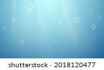 underwater blue shine bubble... | Shutterstock .eps vector #2018120477